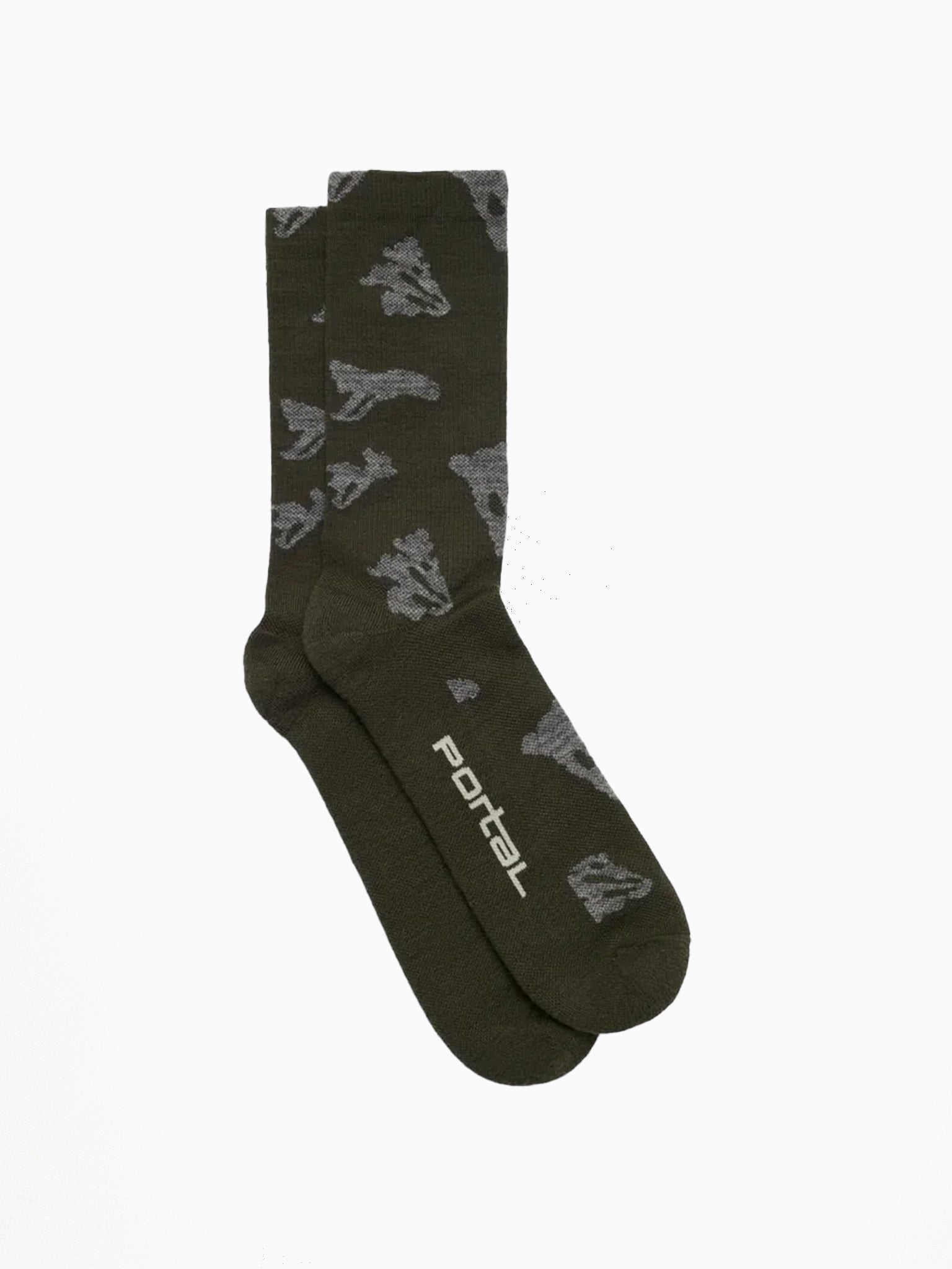 Portal Ritual Merino Socks Dark Olive