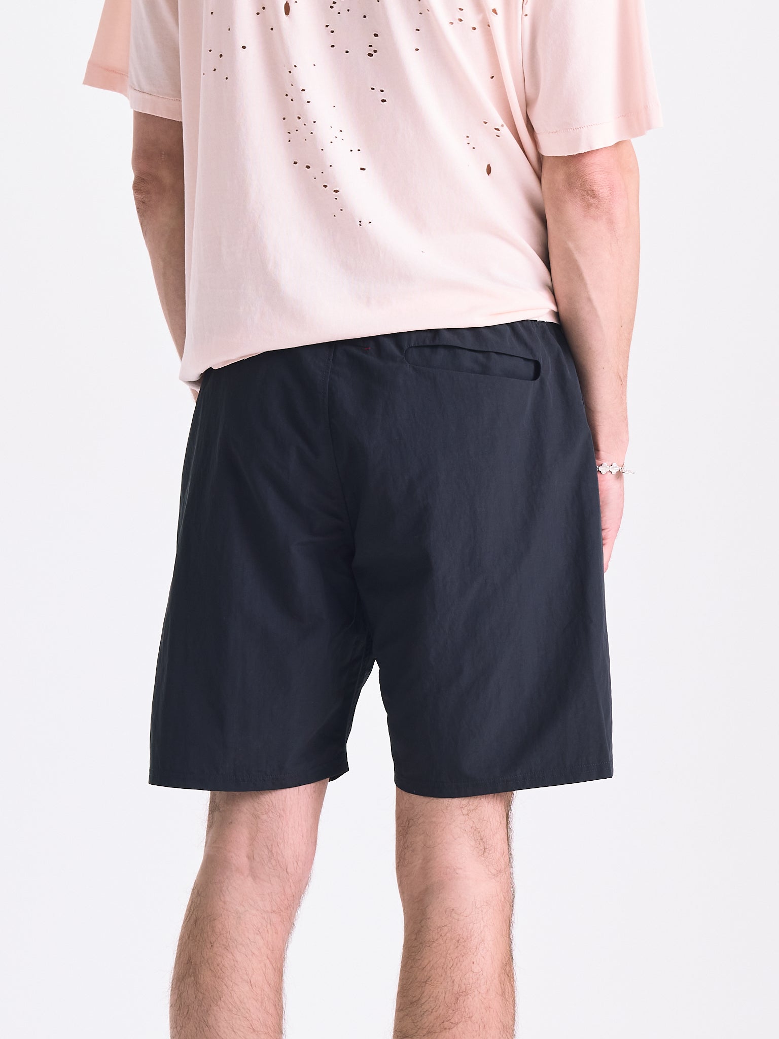 District Vision Mens Taslan Nylon Shorts Shale