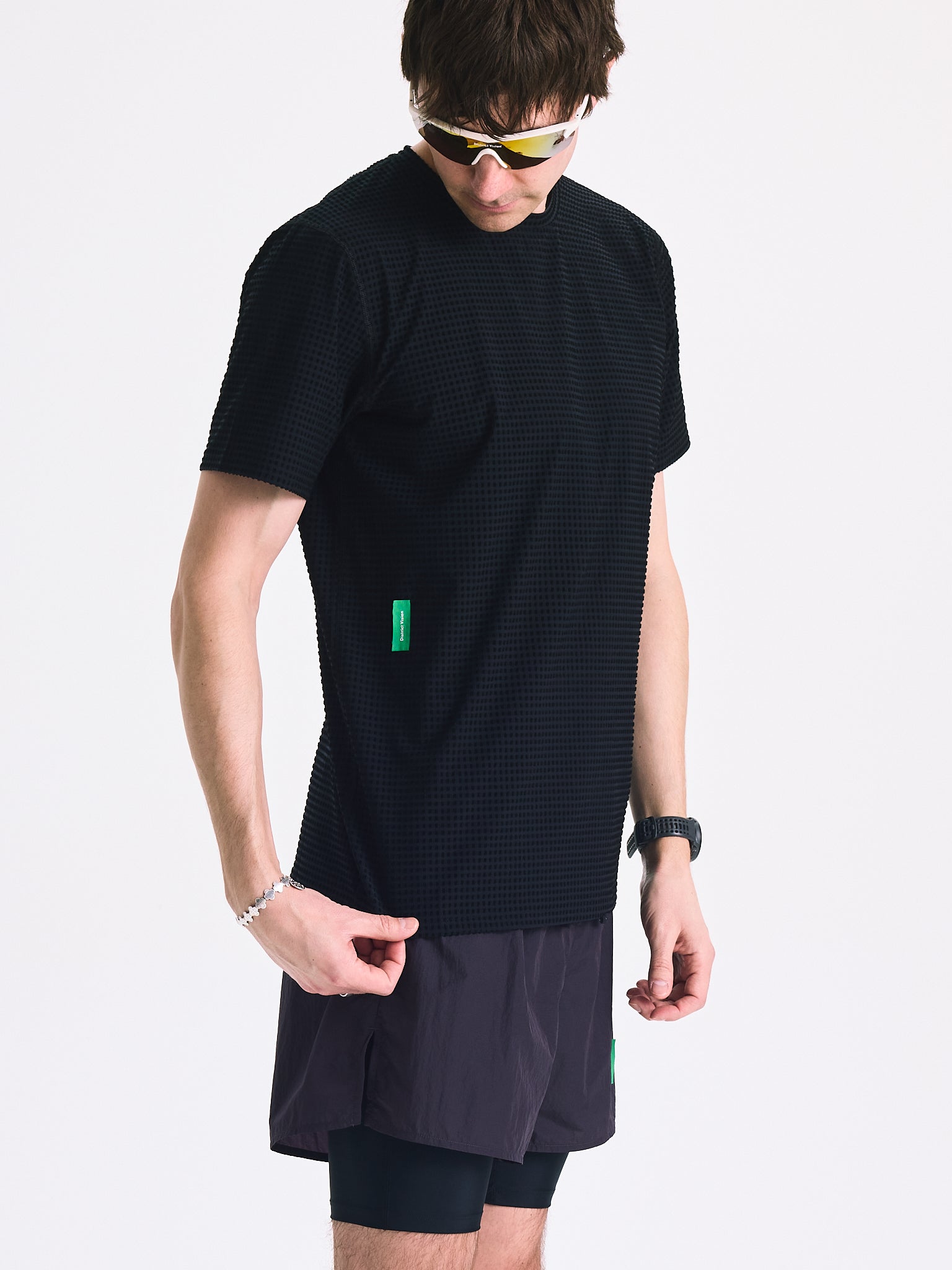 District Vision Mens Payen Short Sleeve Race Tee Black