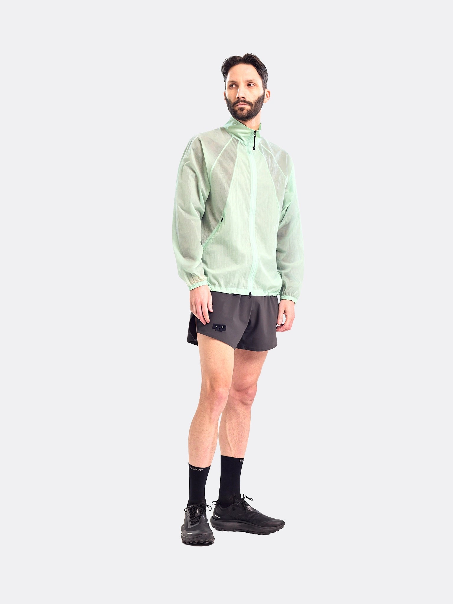Goldwin Sheer Nylon Wind Jacket Opal Green