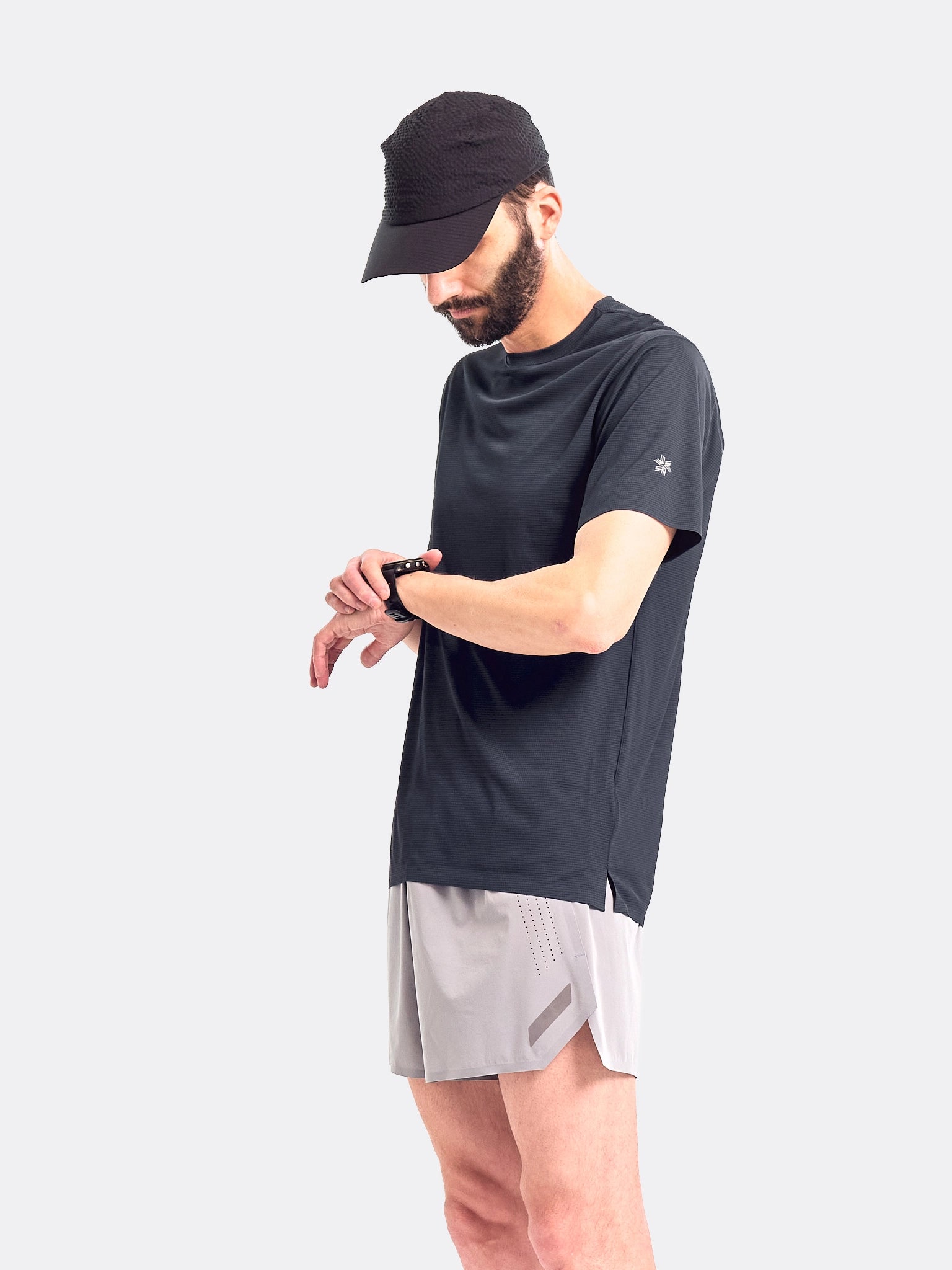 Goldwin Warf Dry T Shirt Ebony Grey