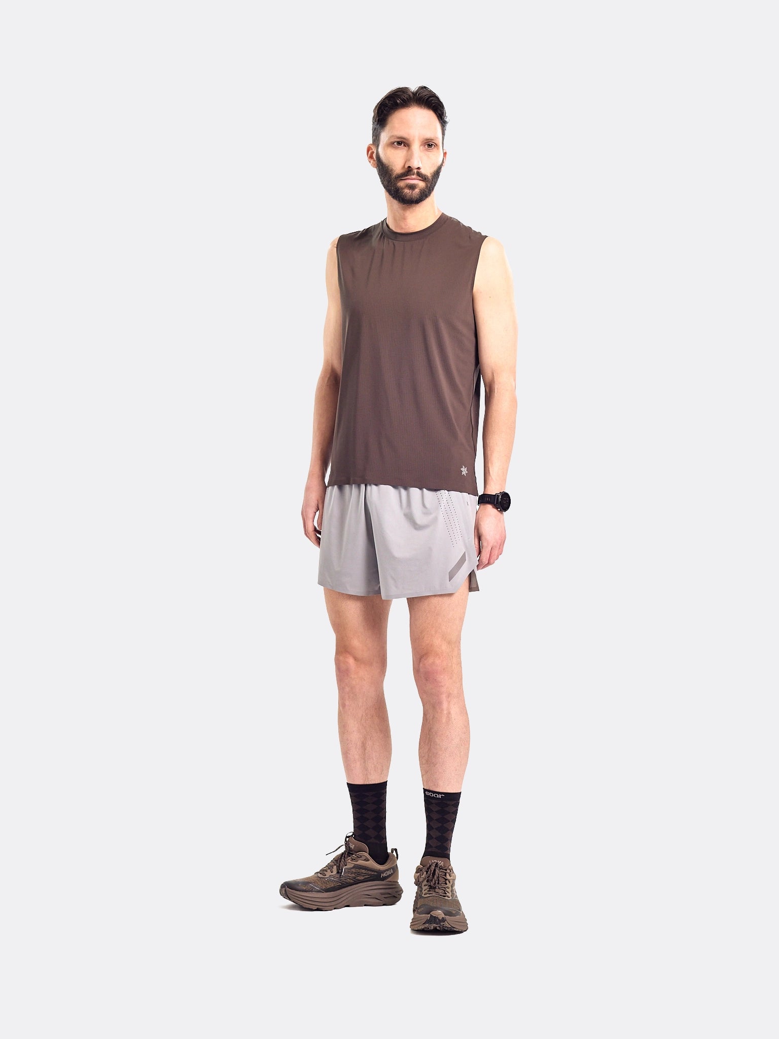 Goldwin Air Pit Sleeveless Vest Jet Brown