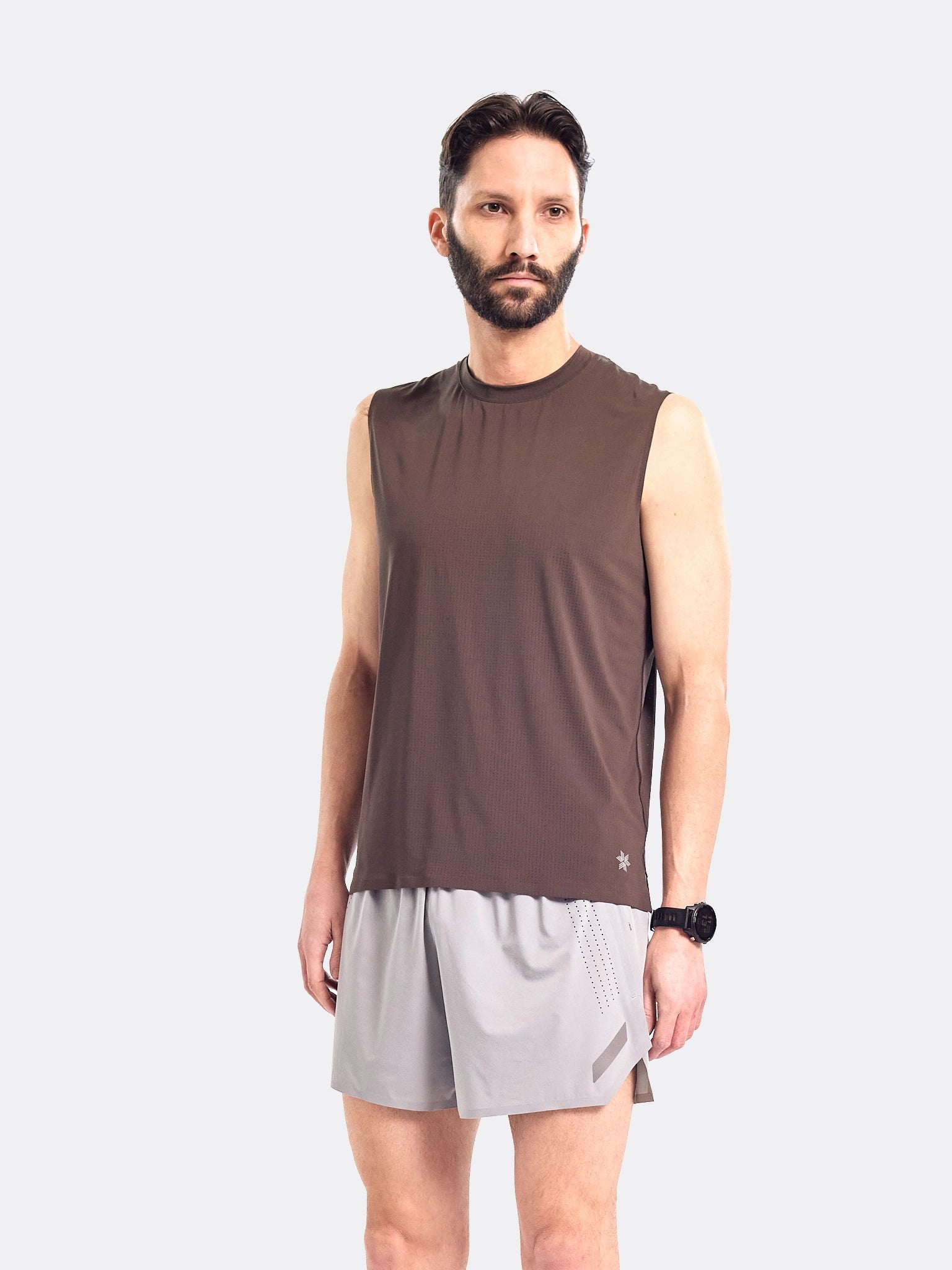 Goldwin Air Pit Sleeveless Vest Jet Brown