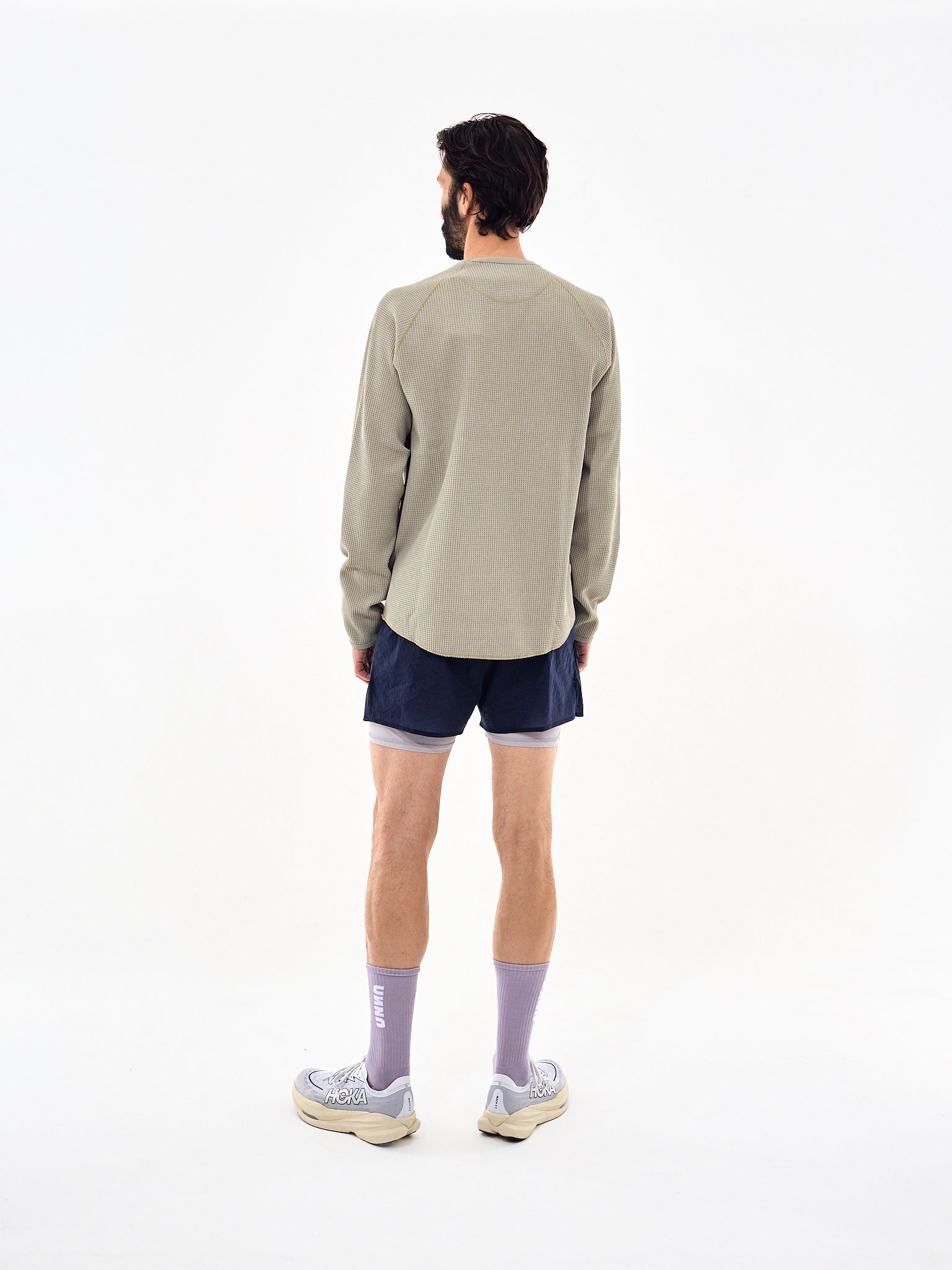 Goldwin Waffle Light Long Sleeve T-Shirt Oak Beige