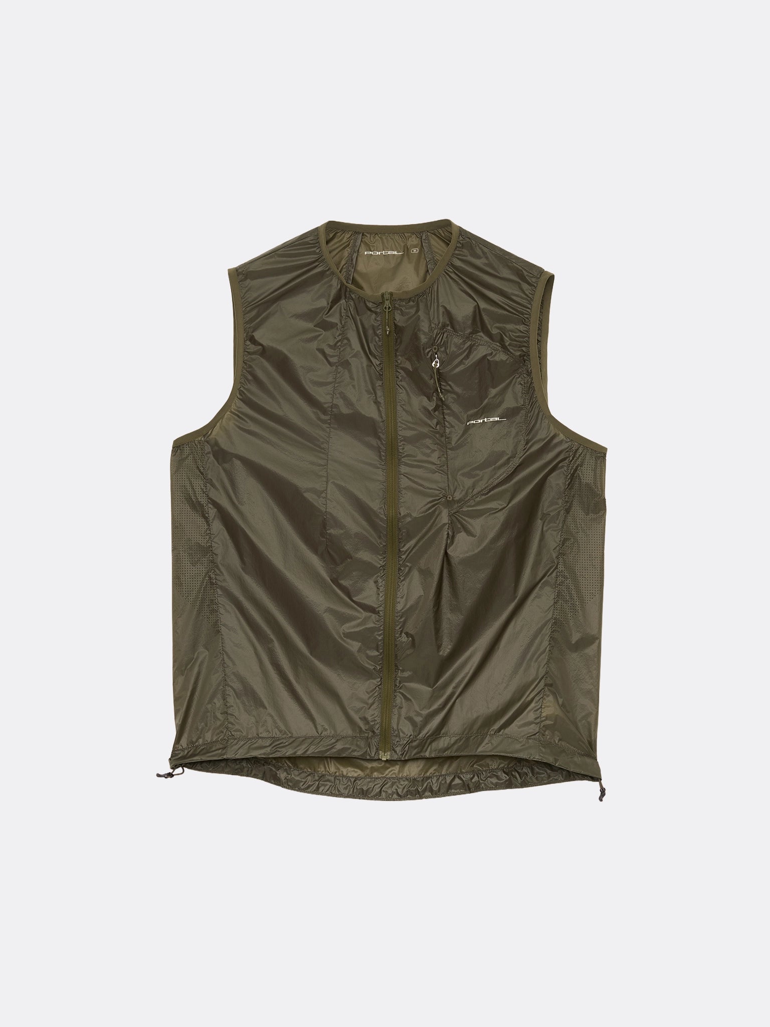 Portal Code Wind Vest Dark Olive