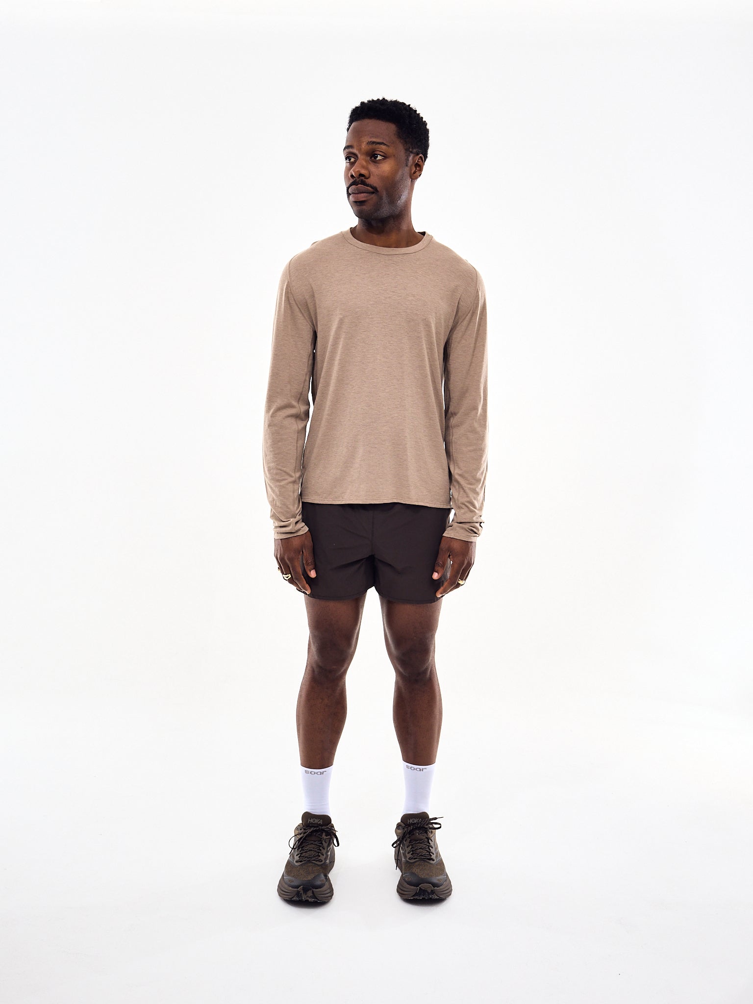Portal Drift Merino Long Sleeve T-Shirt Desert Taupe