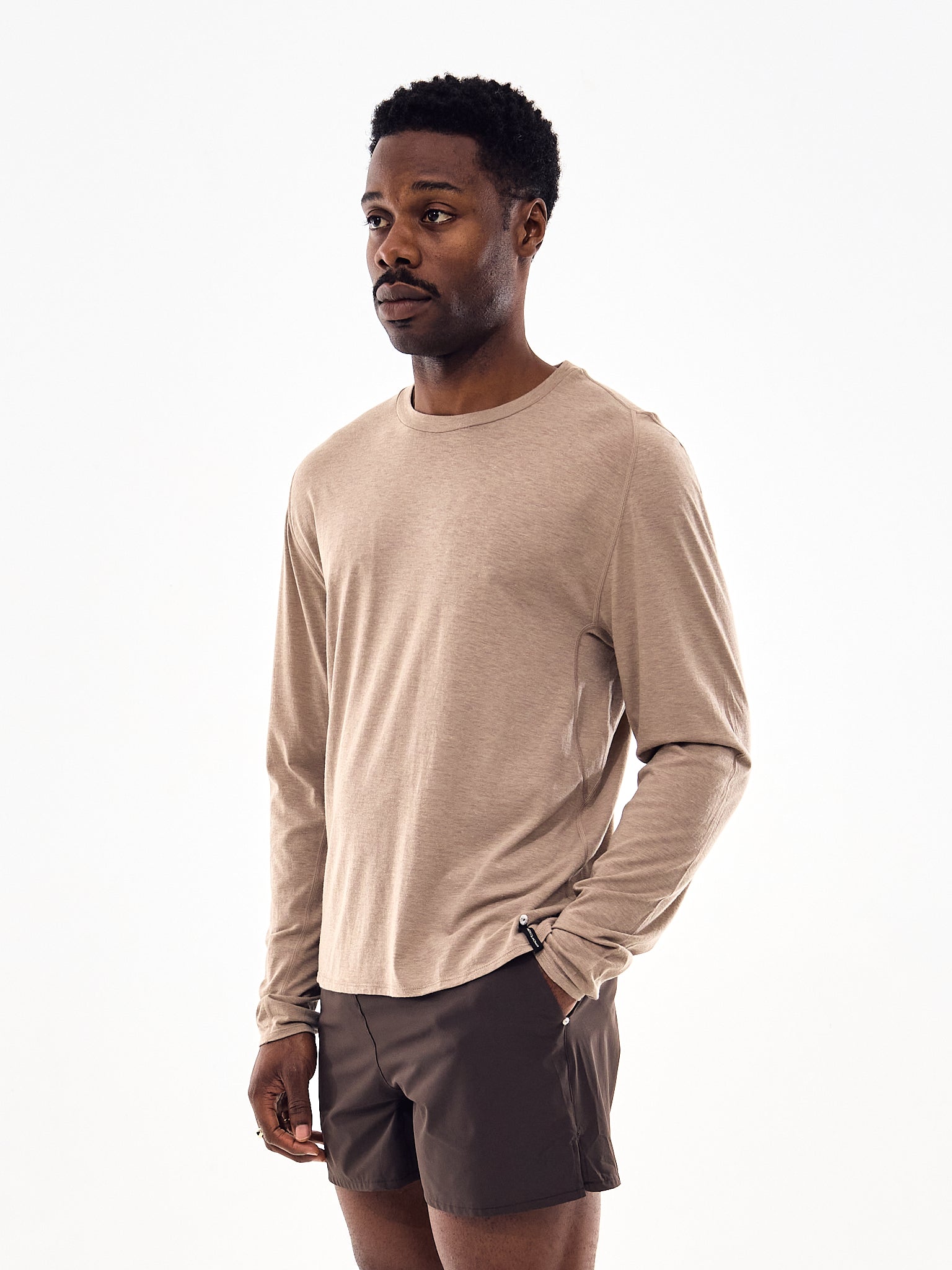 Portal Drift Merino Long Sleeve T-Shirt Desert Taupe