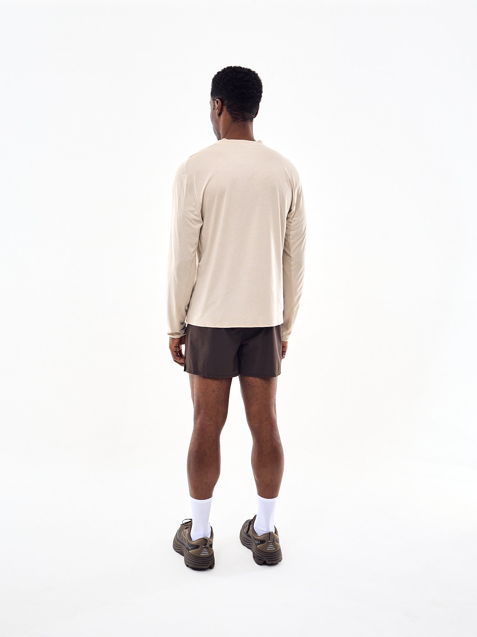 Portal Lateral Peak Long Sleeve T-Shirt Bone White