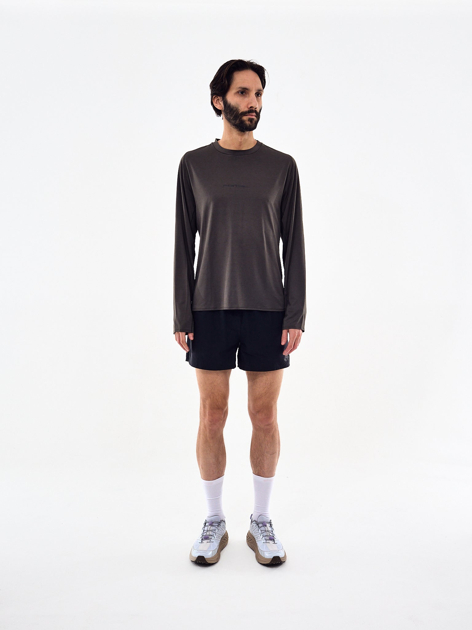 Portal Lateral Peak Long Sleeve T-Shirt Dark Olive
