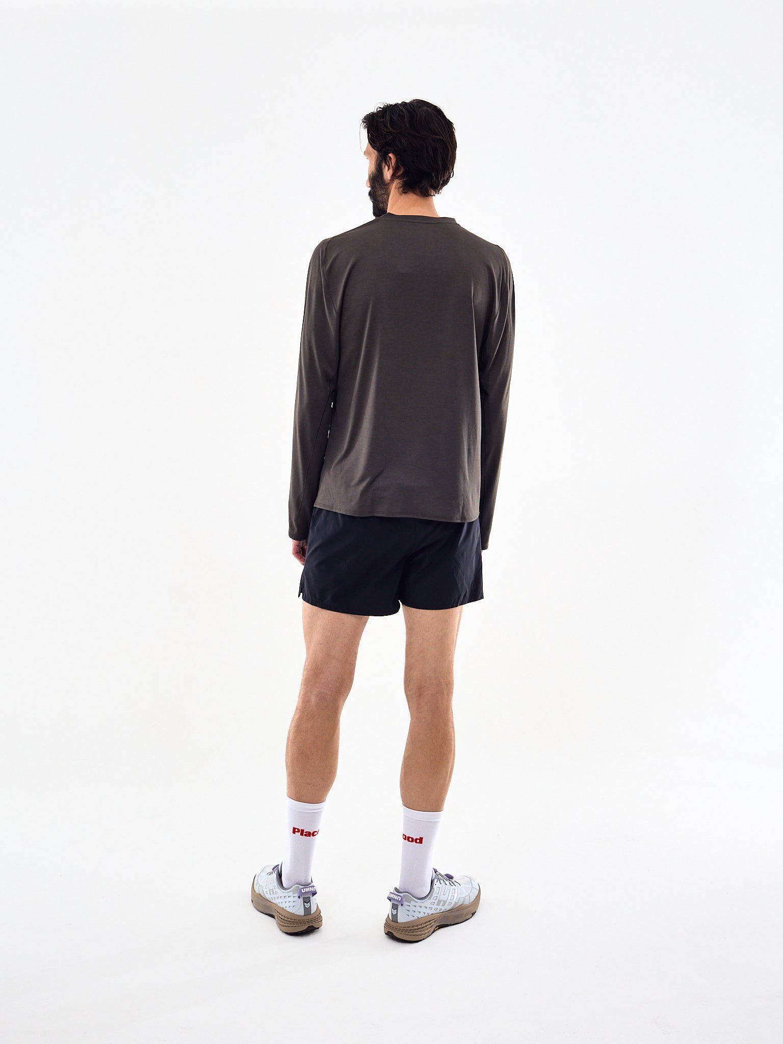 Portal Lateral Peak Long Sleeve T-Shirt Dark Olive