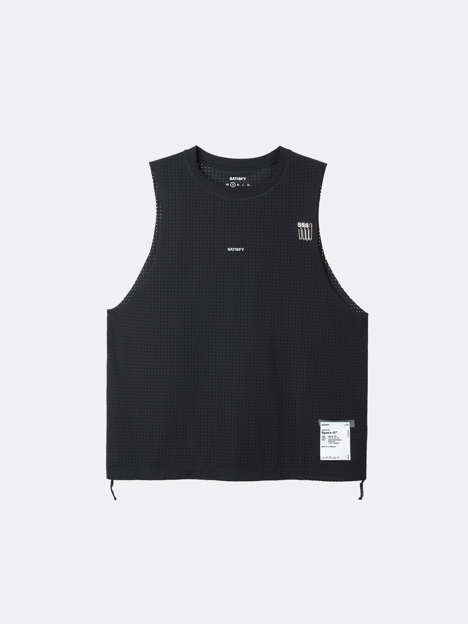 Satisfy Womens Space-O Muscle Tee Black