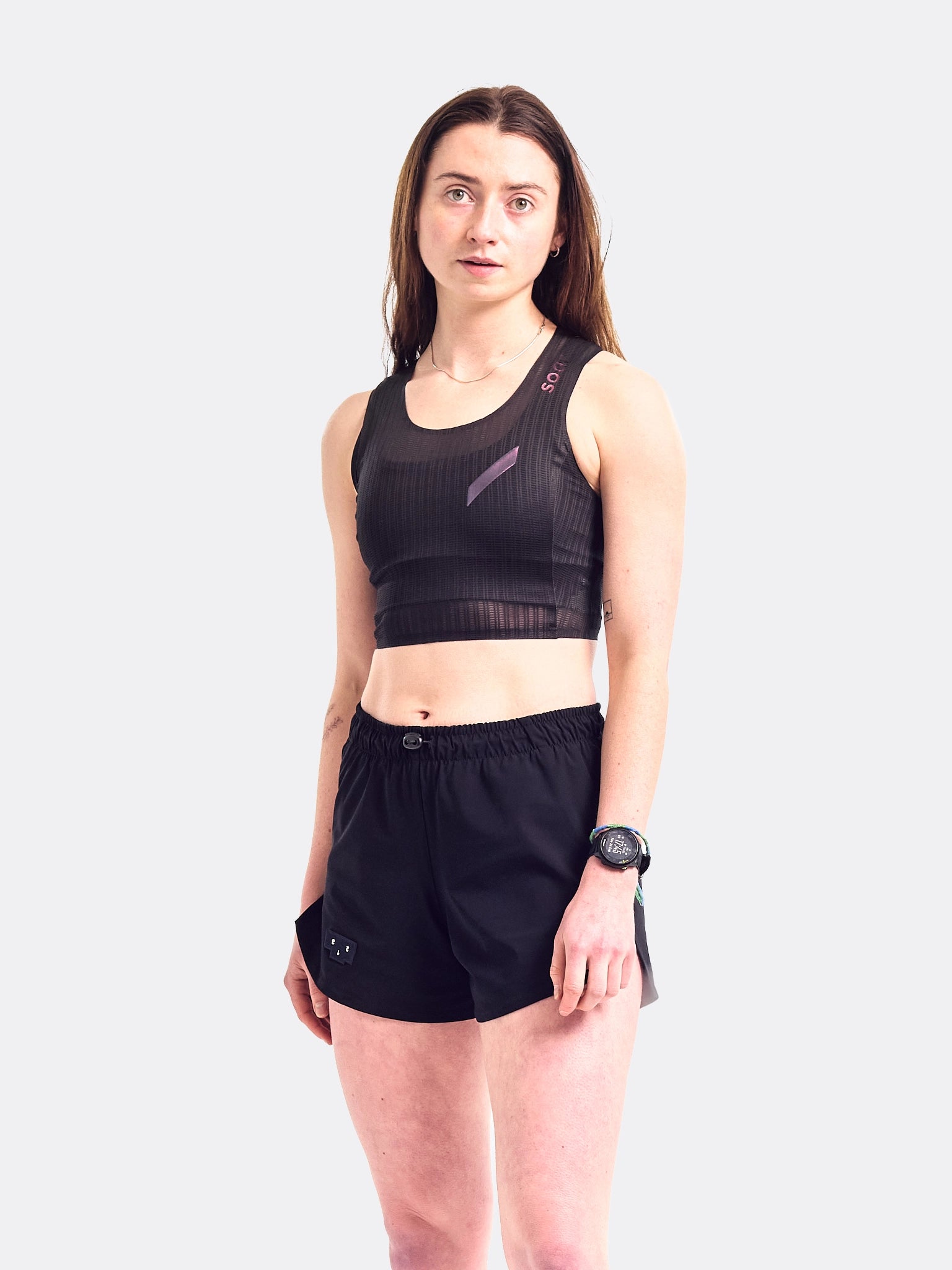 SOAR Womens Crop Vest Black