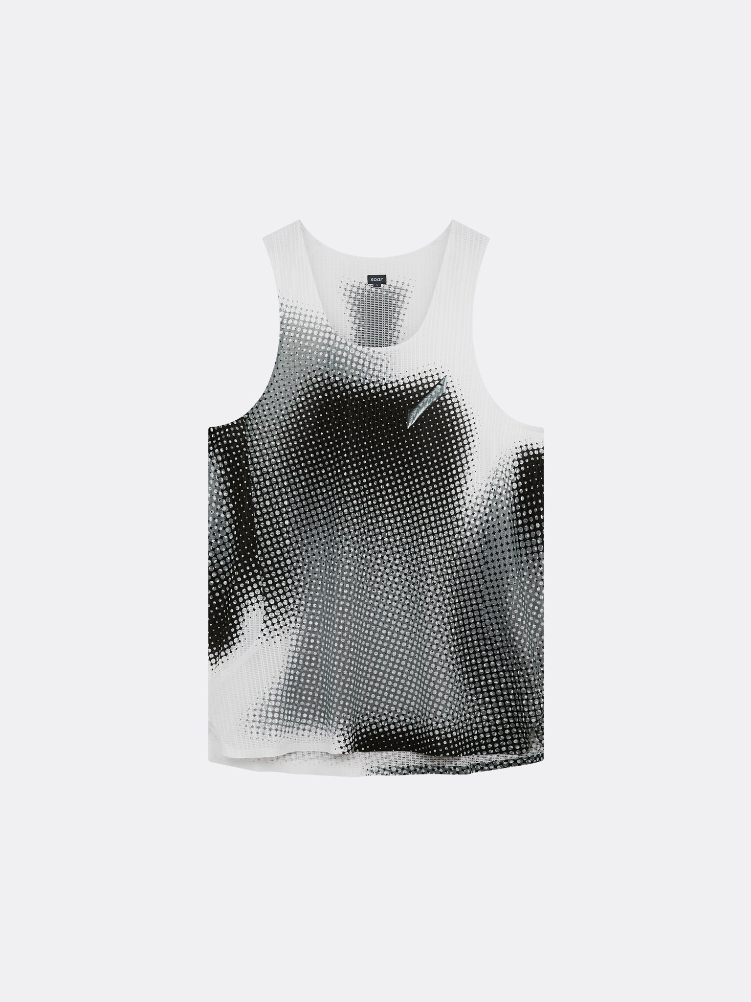 SOAR Mens Race Vest Black/ White Dot