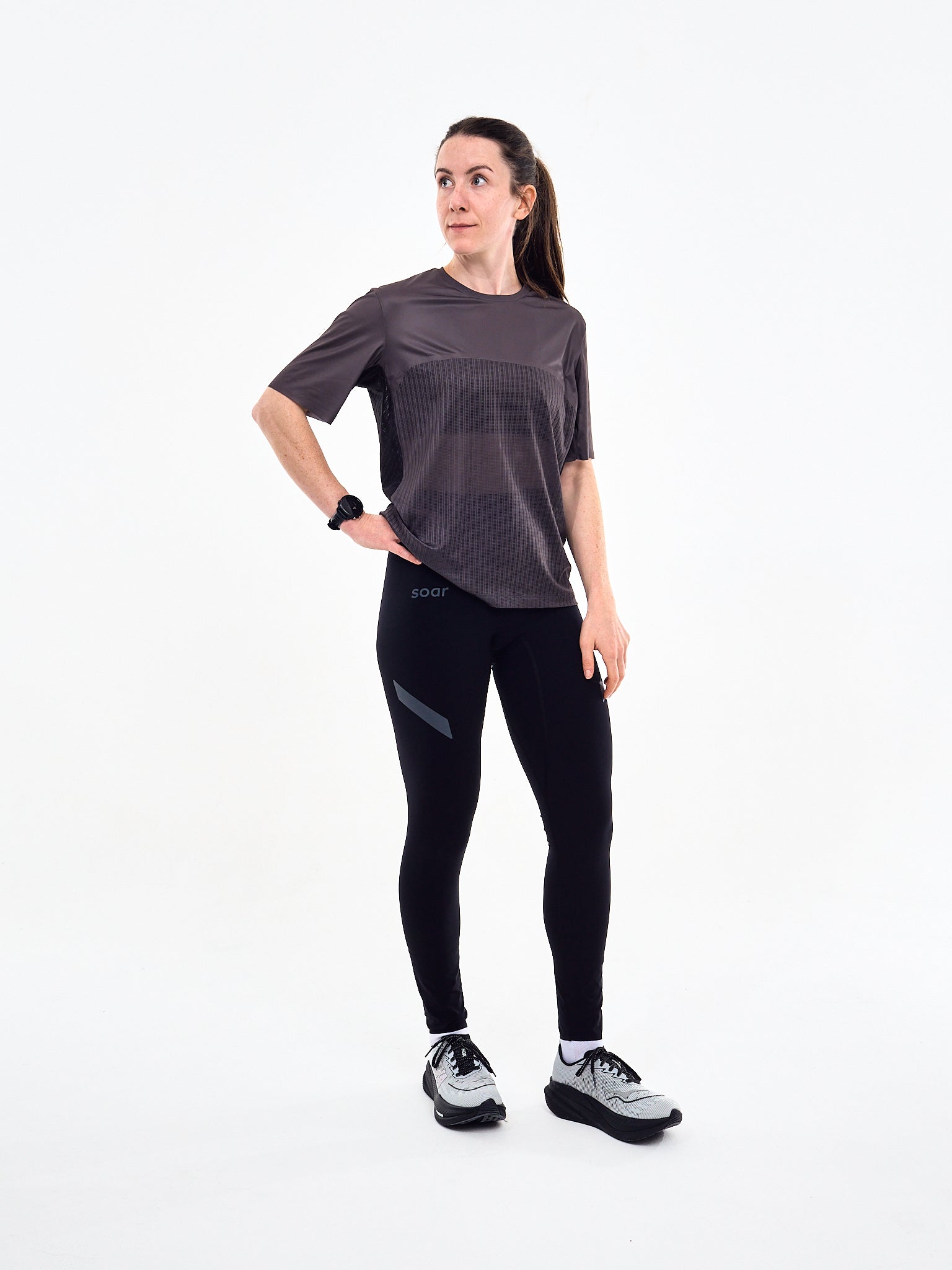 SOAR Womens Run Tights Black