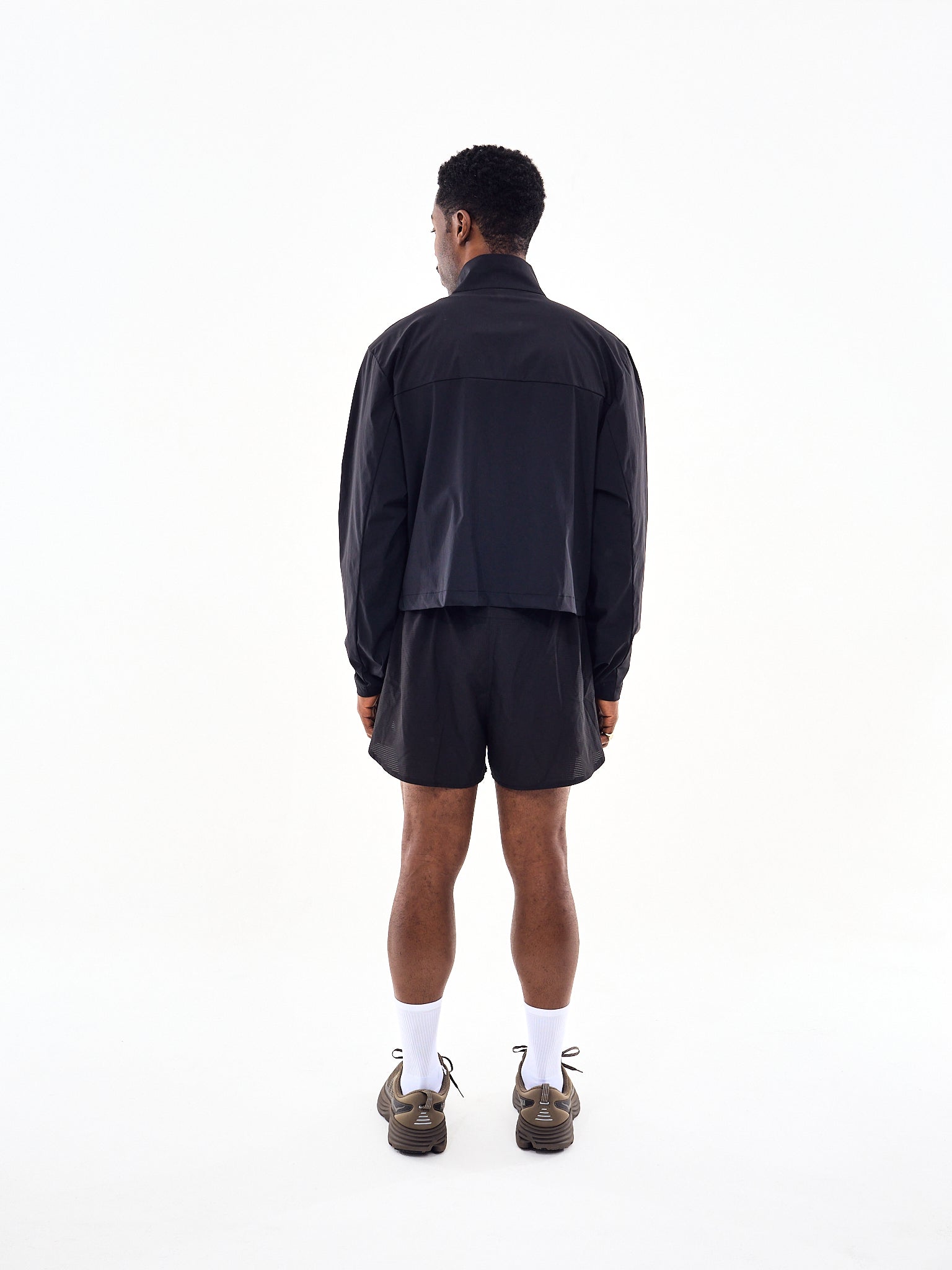 TIEMPOS Perforated 3" Shorts Black