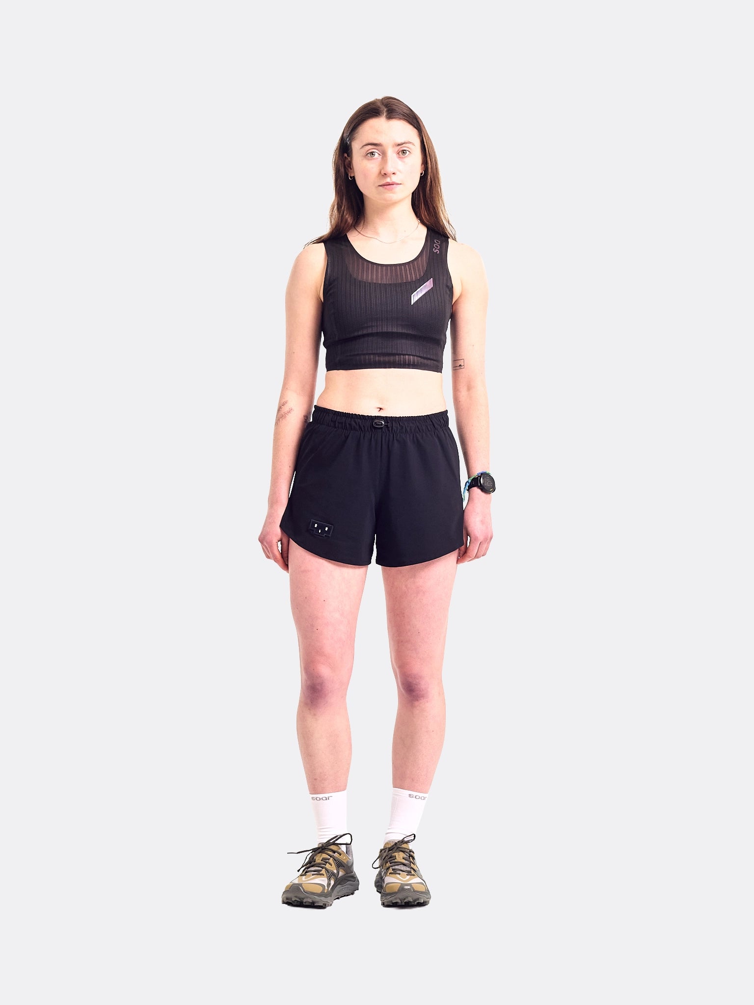 UNNA Womens Tempo Shorts Black