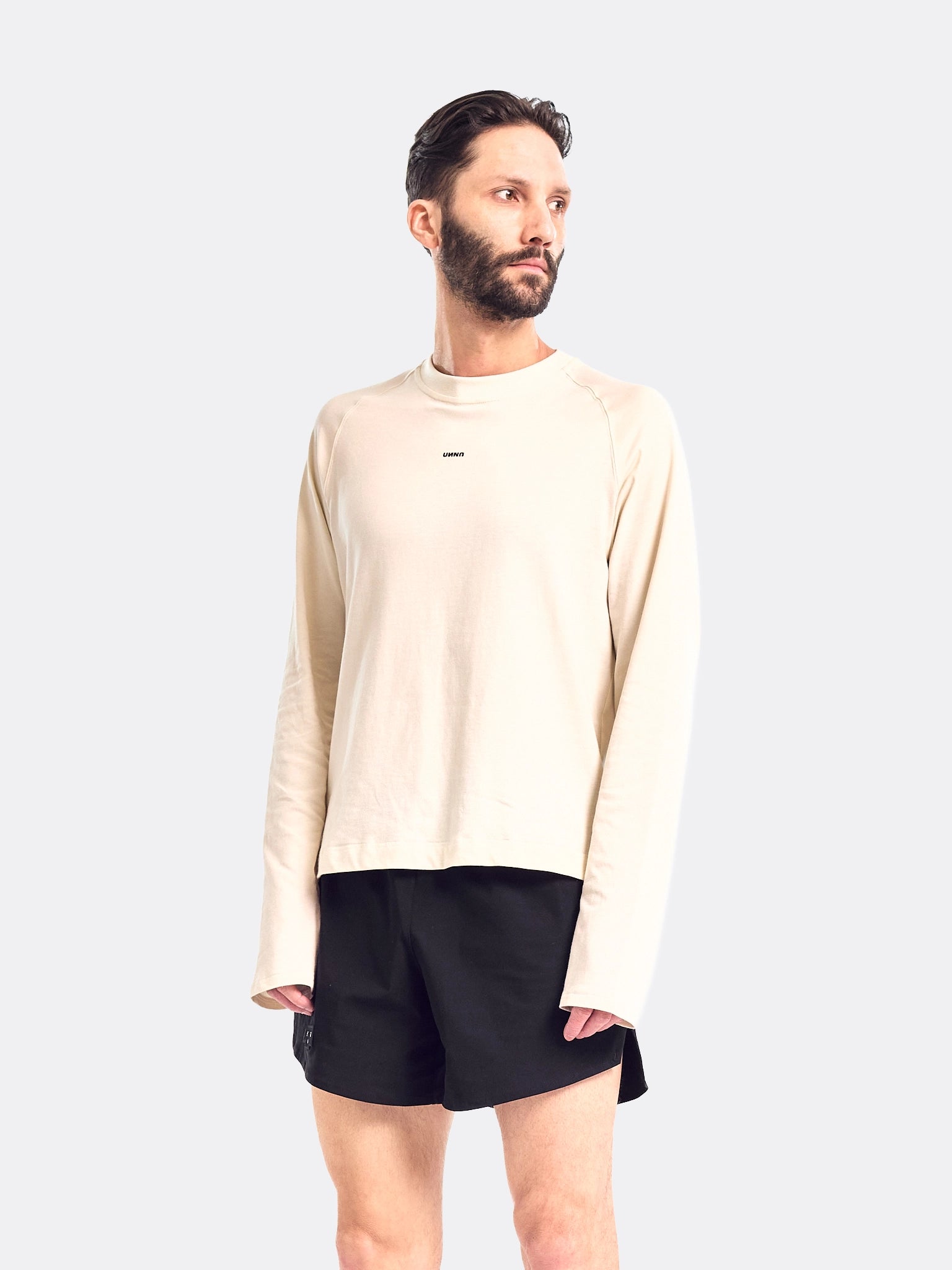 UNNA Mens Smiles Club LS T-Shirt White