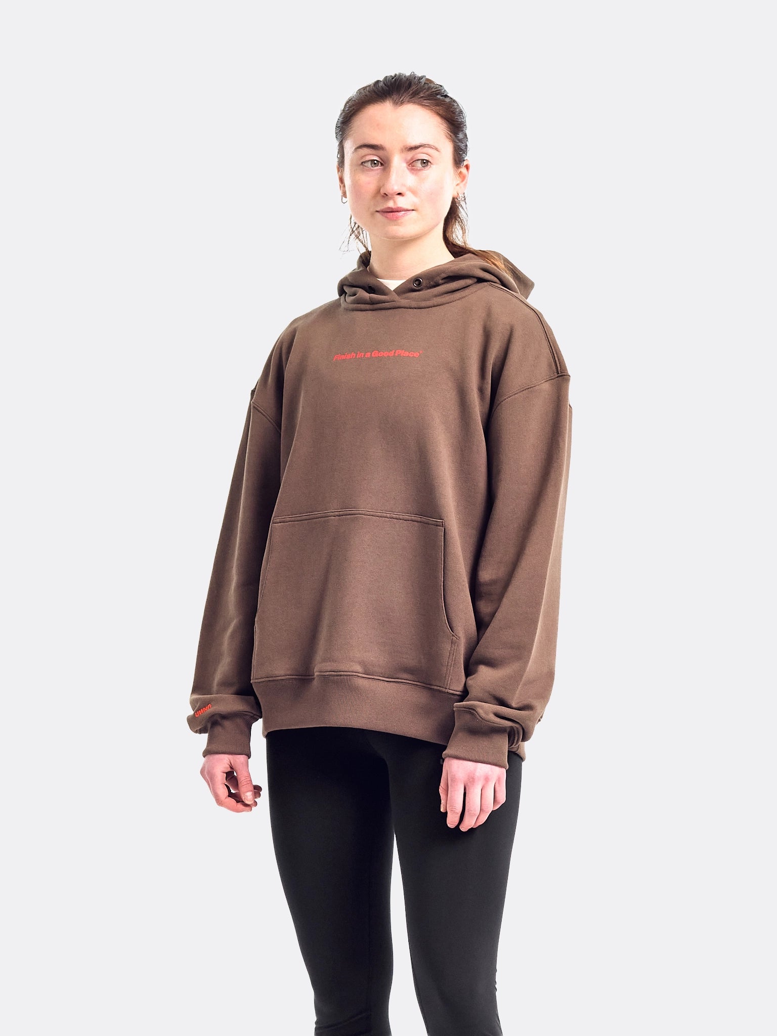 UNNA Unisex Slow Motion Hoodie Wren Brown