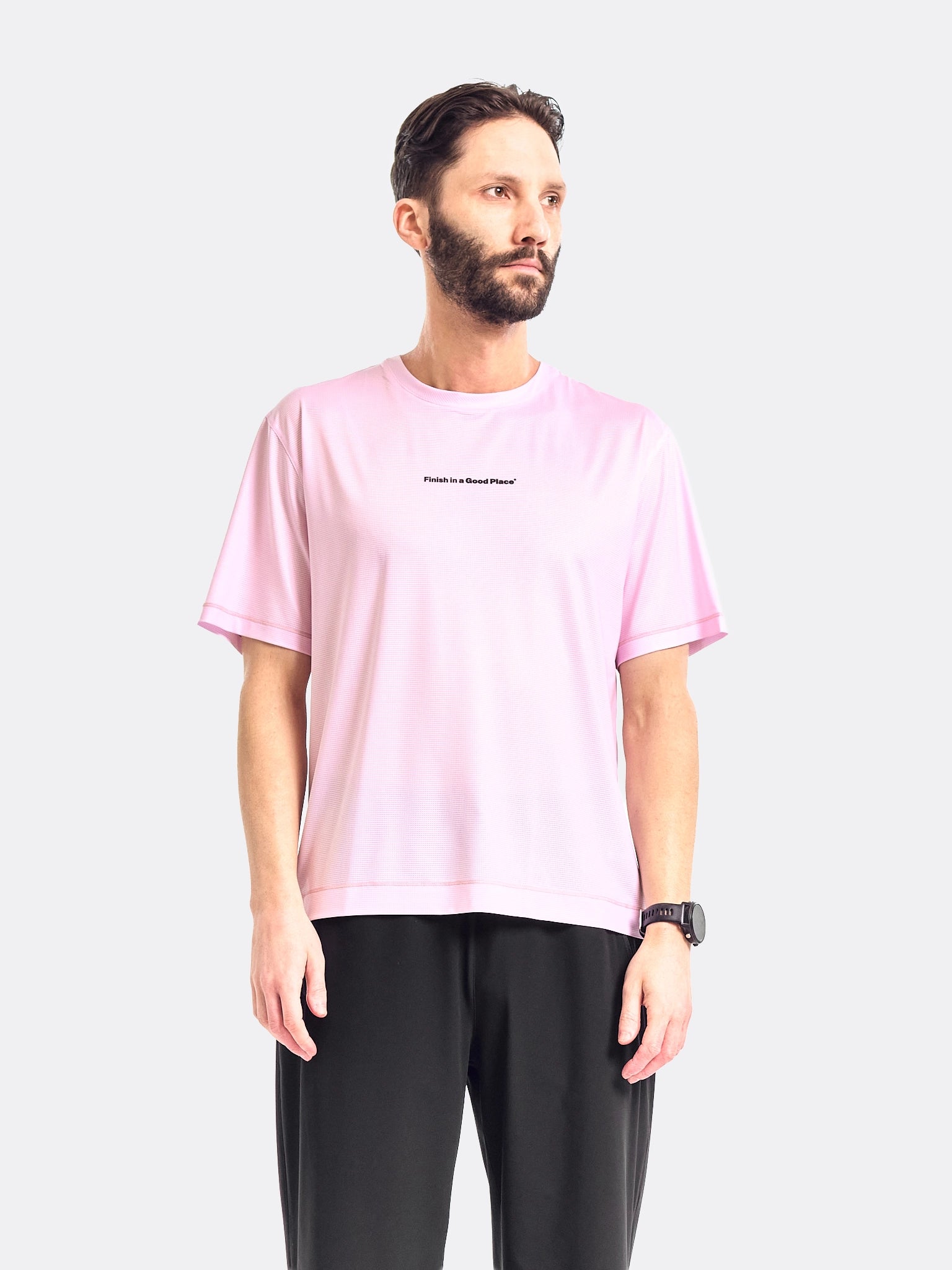 UNNA Unisex Wavy Tee Oxford Pink