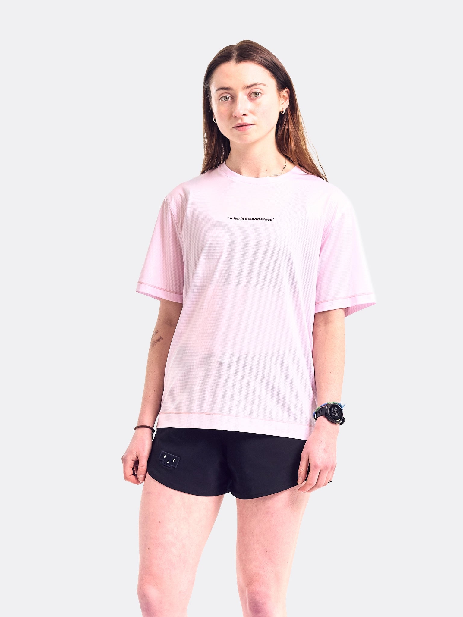 UNNA Unisex Wavy Tee Oxford Pink