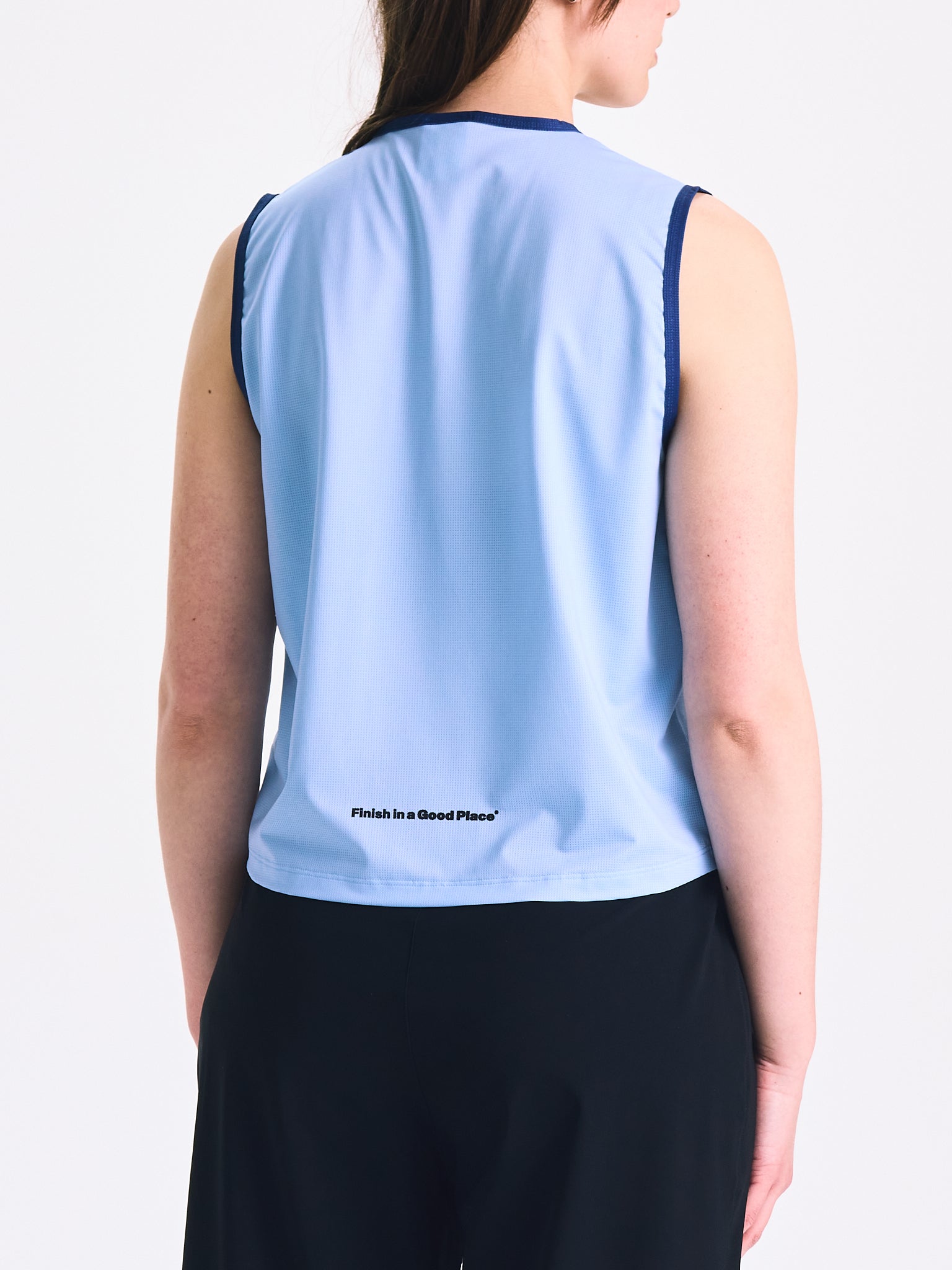 UNNA Womens Light Tank Serenity Blue