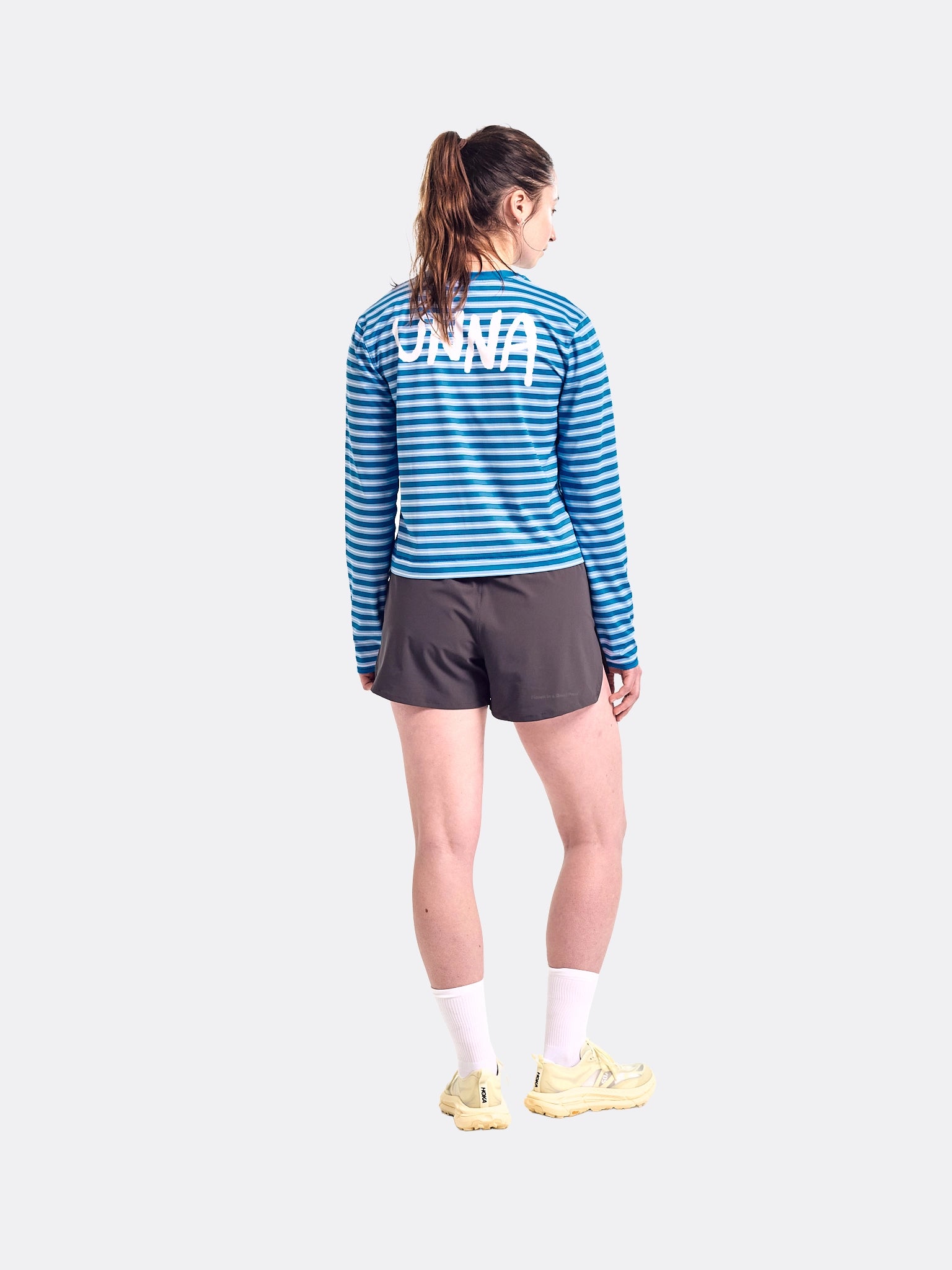 UNNA Womens Striped Long Sleeve T Shirt Business Blue