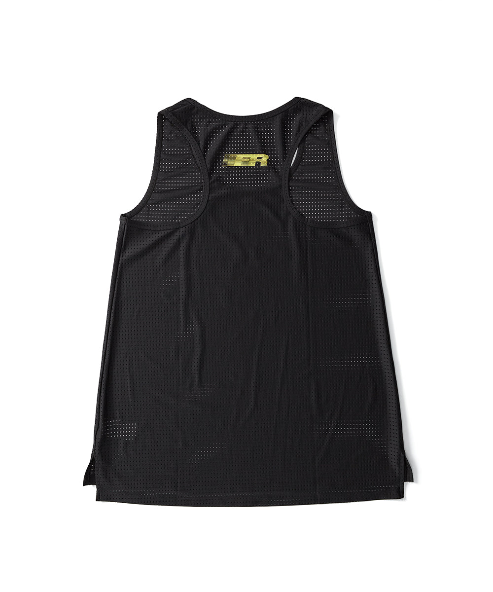 Womens Friendly Racing Singlet - Black/Volt