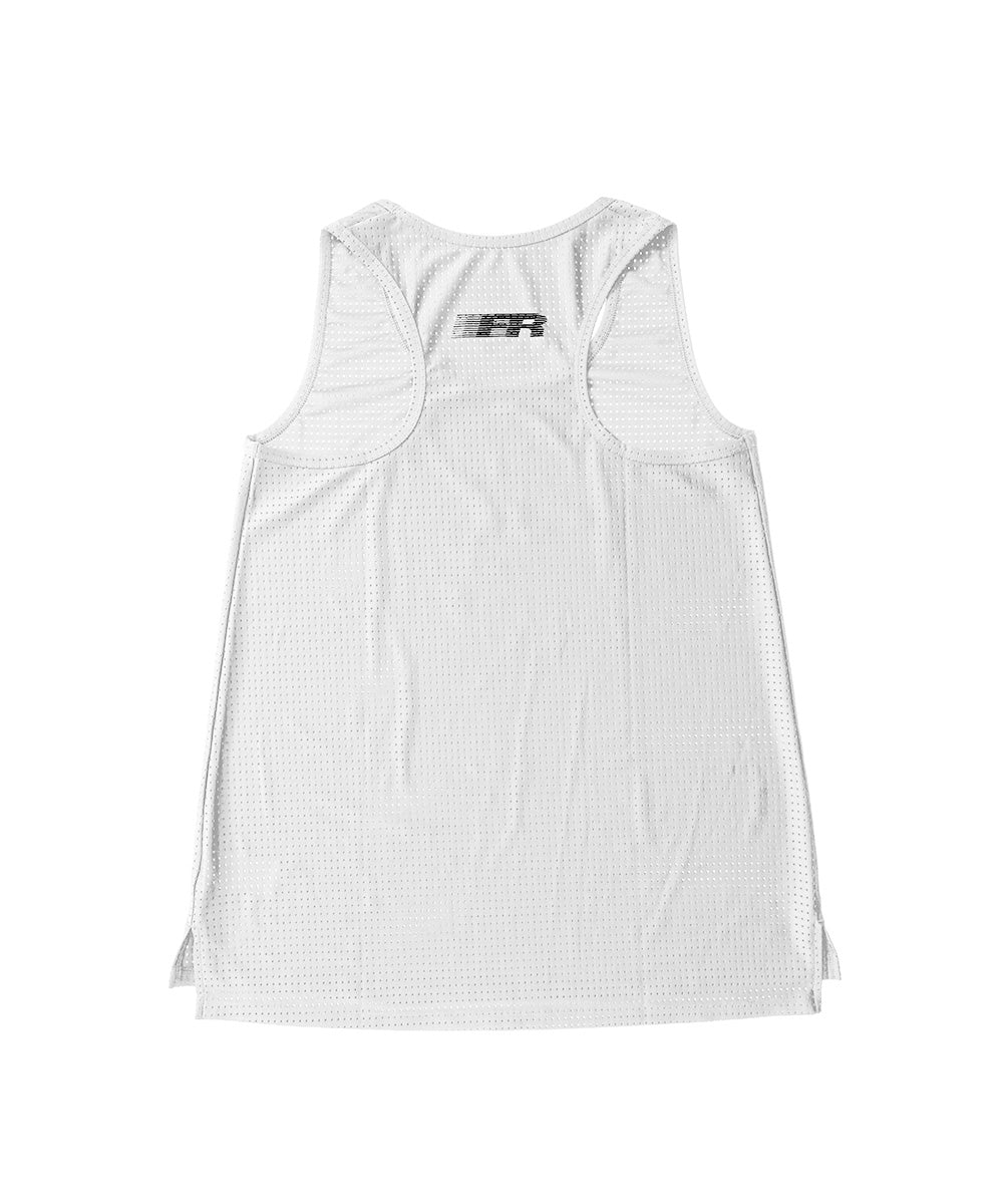 Womens Friendly Racing Singlet - Pearl/Black