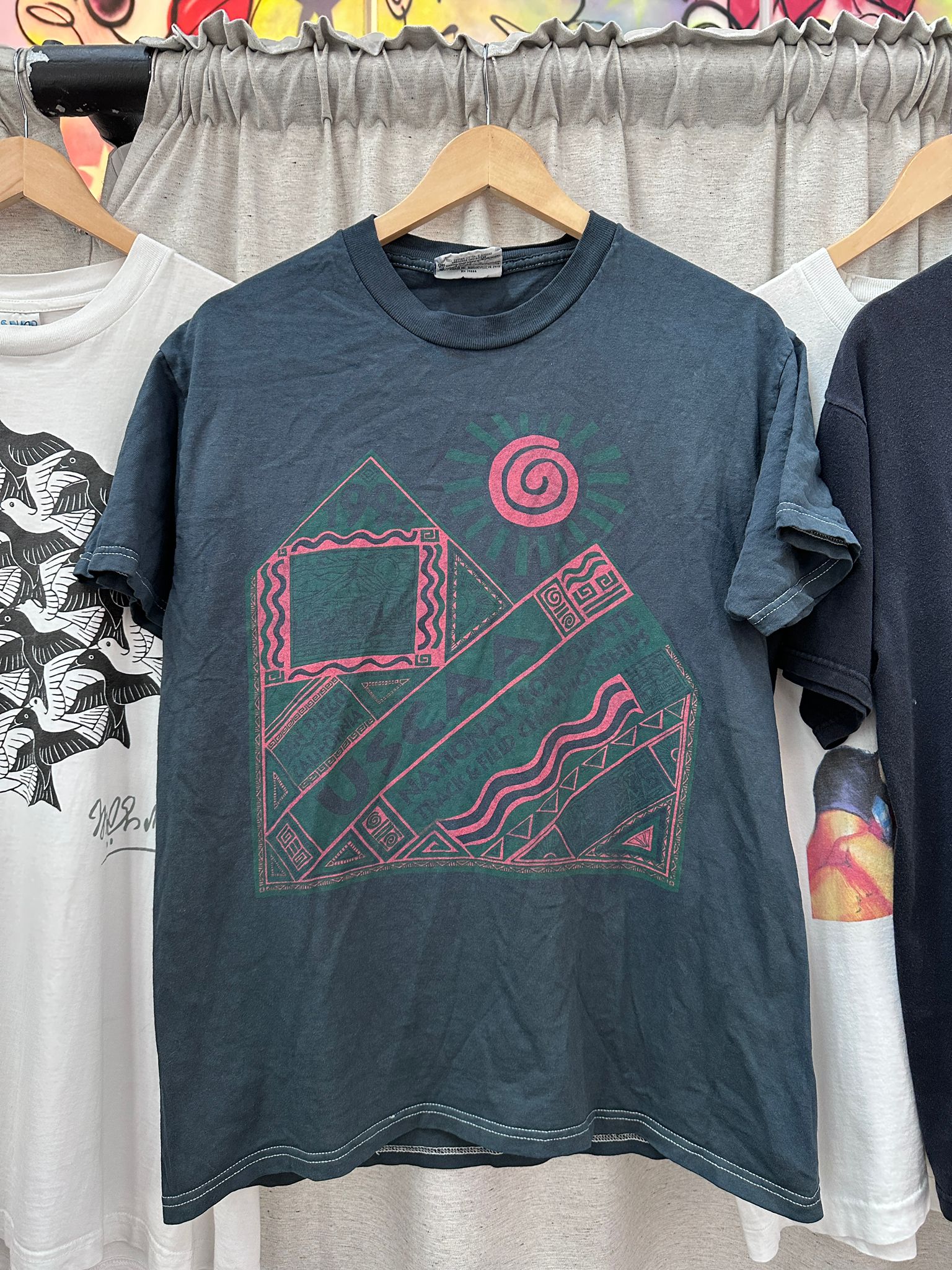 Permanent orbit USCAA Tee (aztec print)