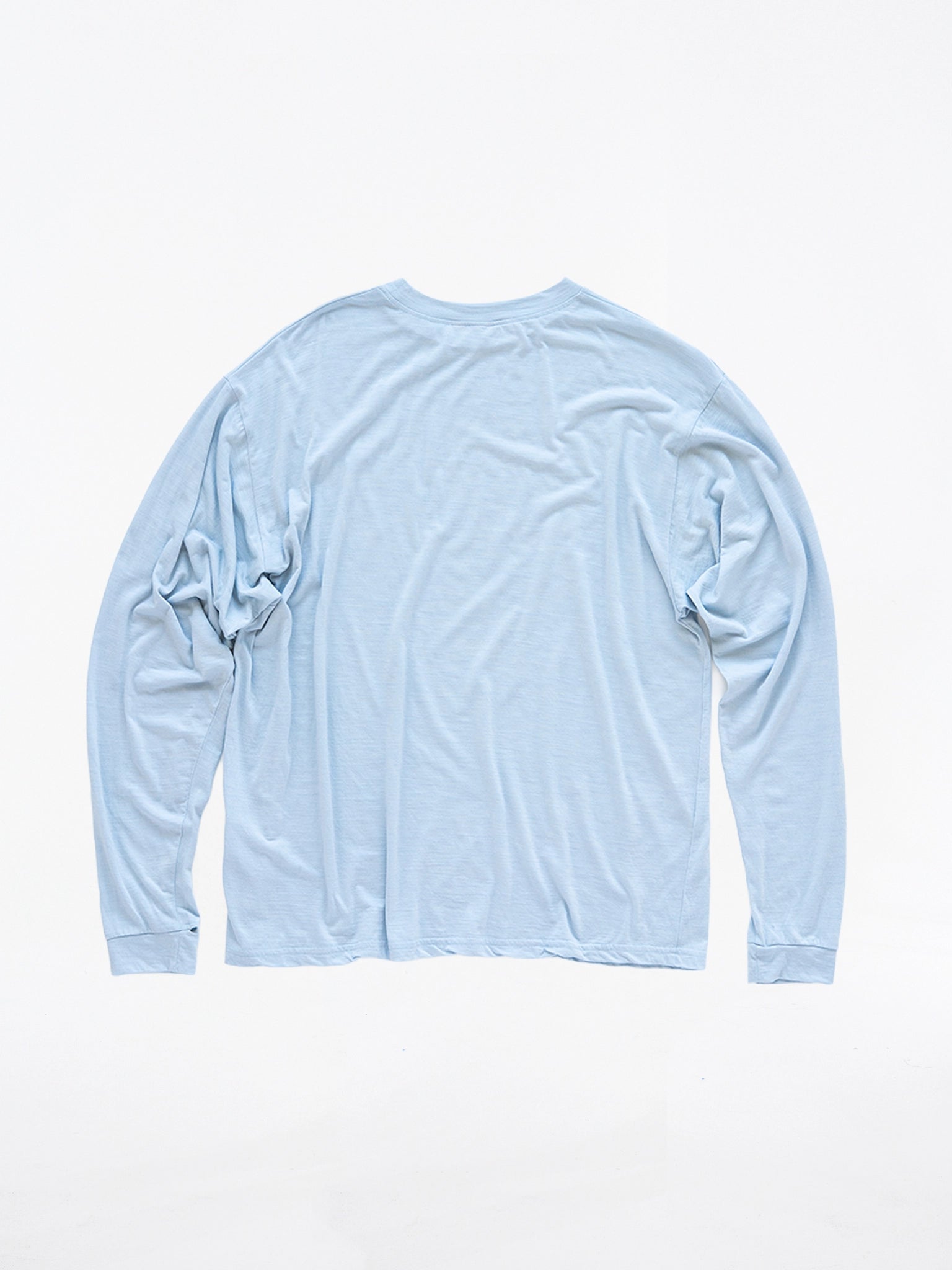 Gnuhr Creeper Crew Merino LS Top Blue Fog