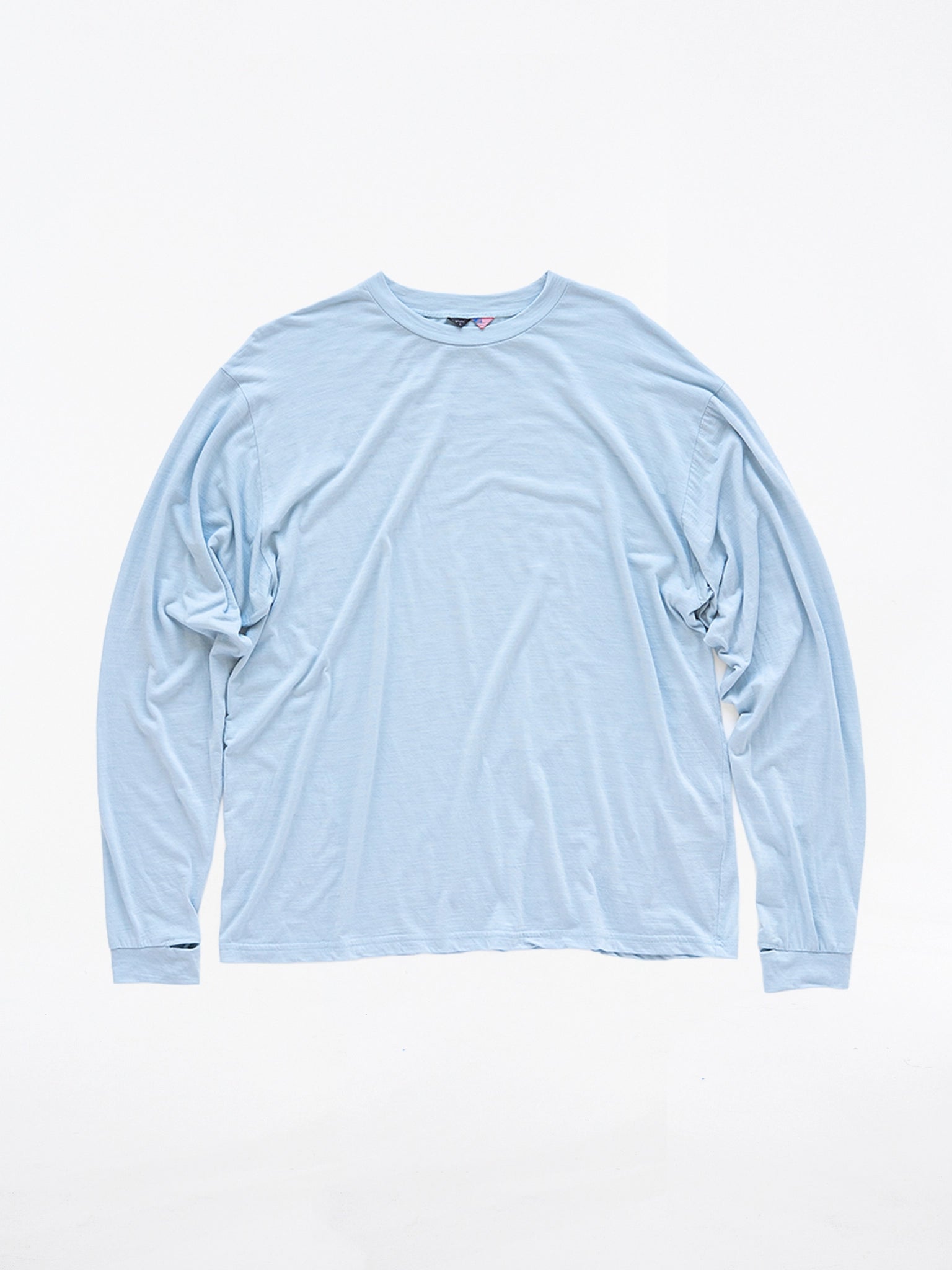 Gnuhr Creeper Crew Merino LS Top Blue Fog