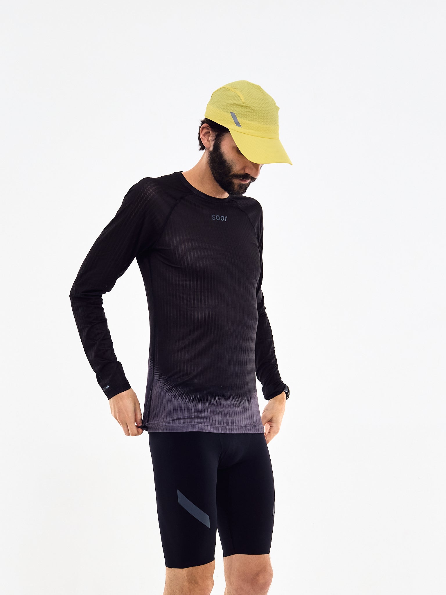 SOAR Mens Race Base Layer Black/Grey