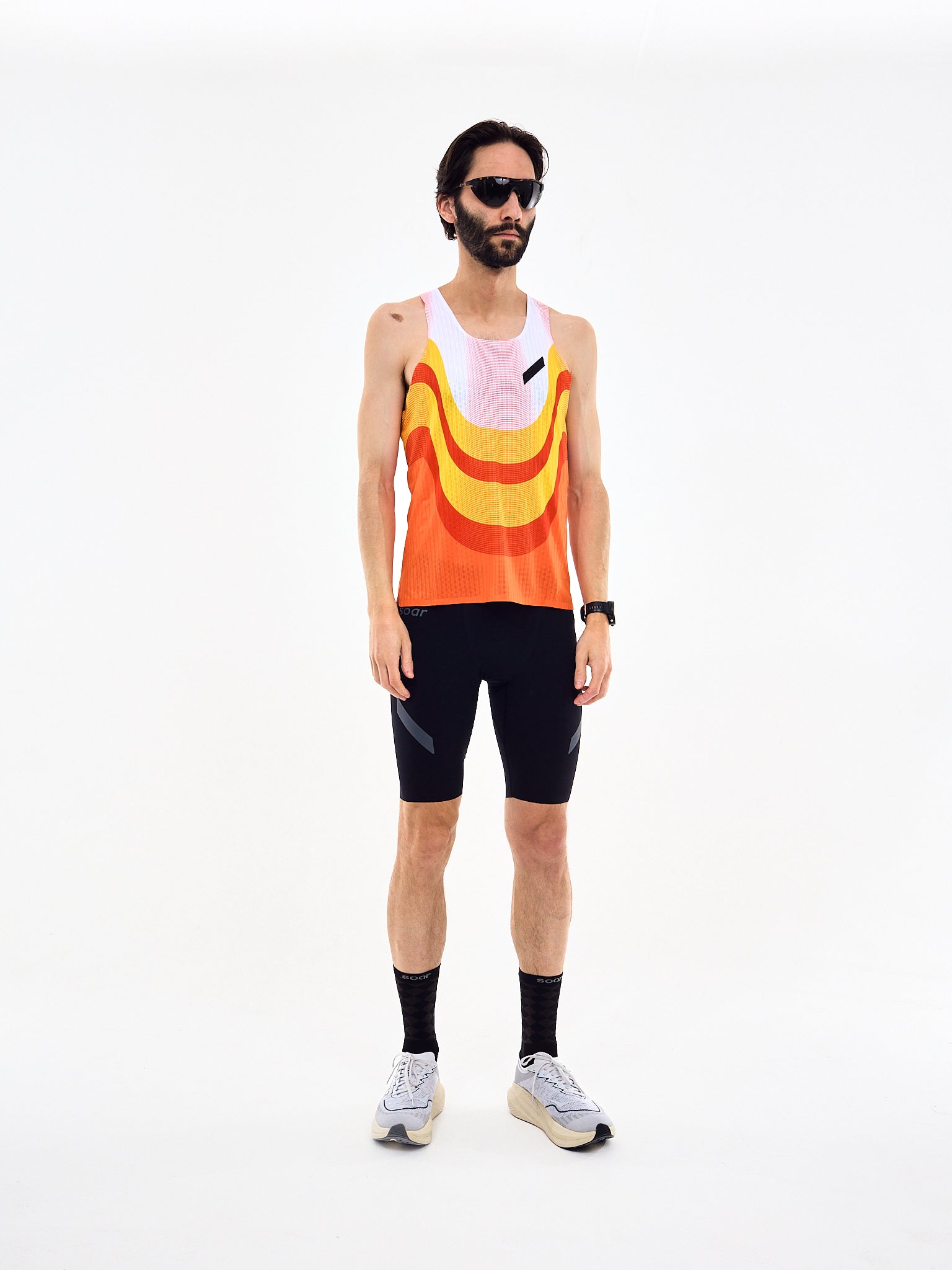 SOAR Mens Race Vest Orange/Red/White