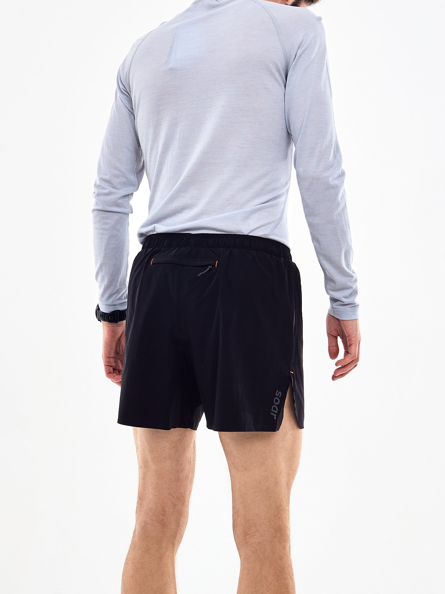SOAR Mens Run Shorts Black