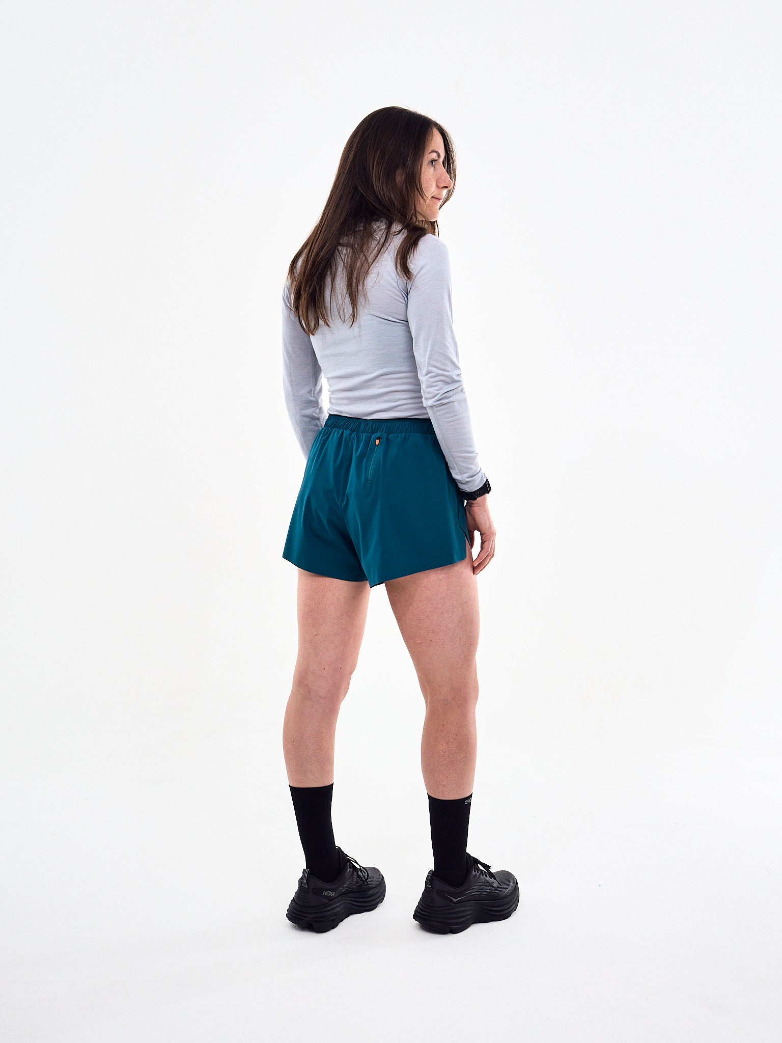 SOAR Womens Split Shorts Deep Teal